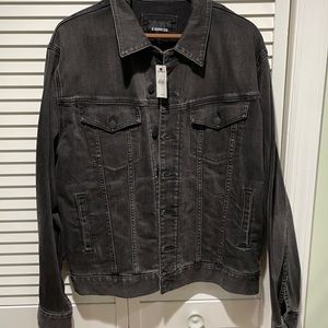 Express black denim jacket size L
